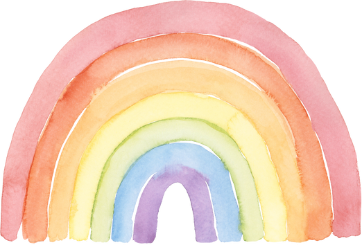 Watercolor Pastel Rainbow